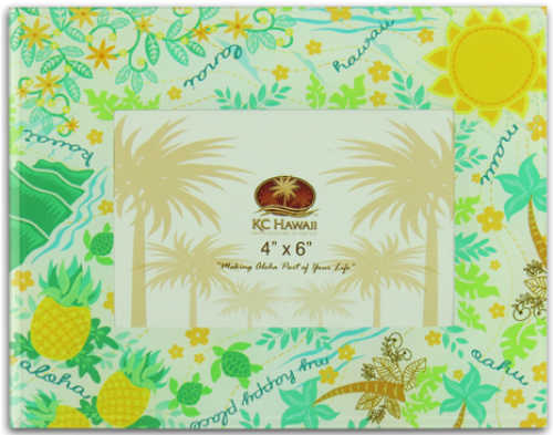 Ferns Glass Frame 4" X 6" (500x500), Png Download