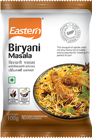 Biryani Masala - Eastern Chat Masala, 100g (500x600), Png Download