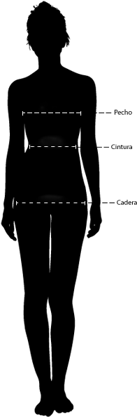 Medida Mujer Tallas - Emery - Silver Shoulder Necklace | Body Chain (340x592), Png Download