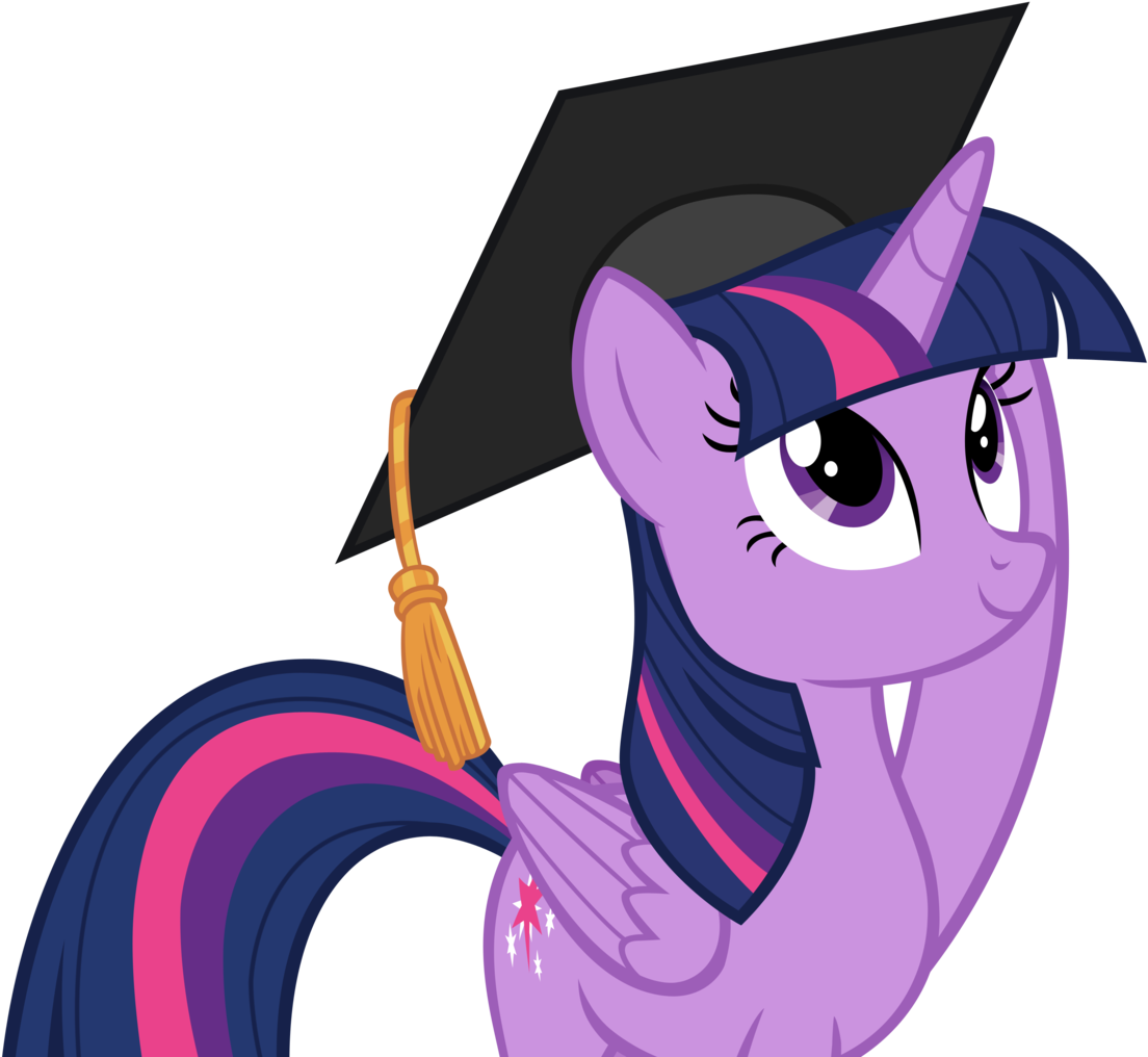 Andoanimalia, Female, Graduation Cap, Hat, Mare, Marks - Twilight Sparkle (1129x1024), Png Download