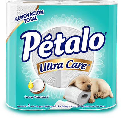 Papel Higienico Petalo Ultra Care (425x416), Png Download