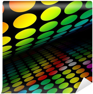 Fondo Abstracto Con Onda Y Circulos De Colores Wall - London Heathrow Terminal 5 (400x400), Png Download