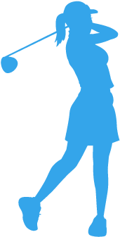 Opiniones Con Weecomments - Golfista Mujer Silueta (600x450), Png Download