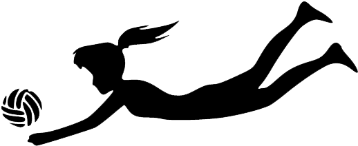 Volleyball Png Clipart - Digging In Volleyball Clipart (543x231), Png Download