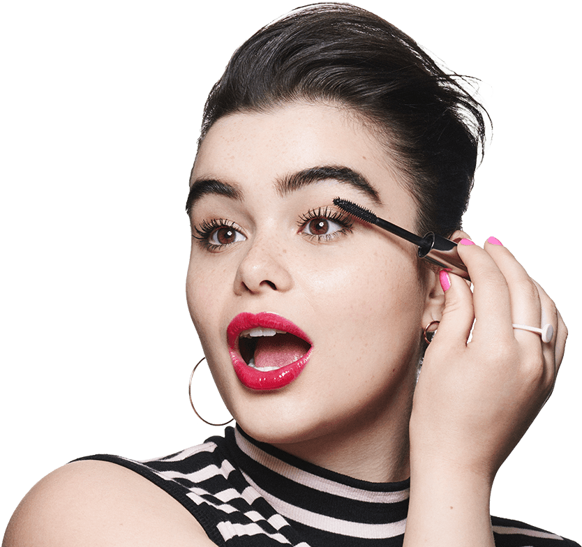 How To Apply They& - Model Mascara (925x785), Png Download