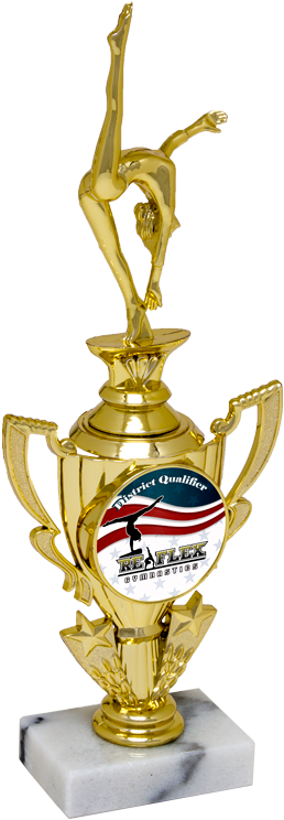 12' Rising Star Trophy For Gymnastics Tournaments And - Sports Trophies Png (314x800), Png Download