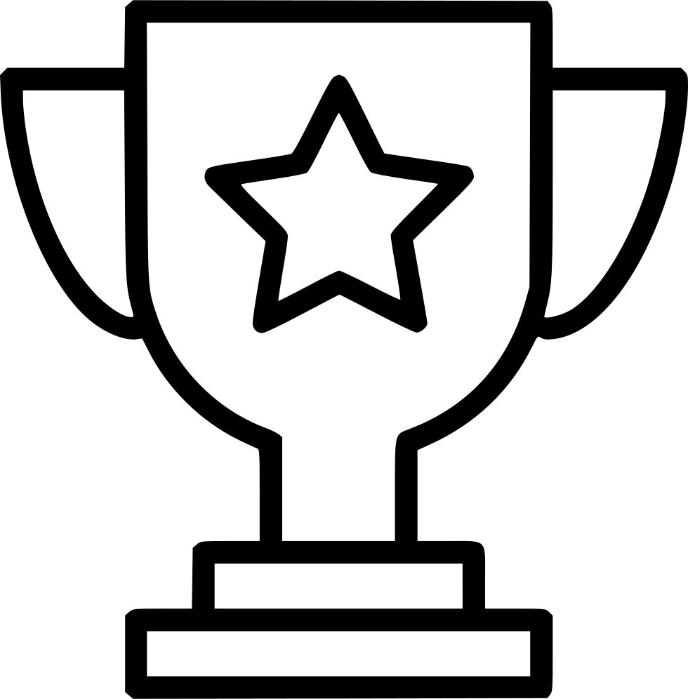 Star Trophy - - Trophy Icon Png (980x996), Png Download