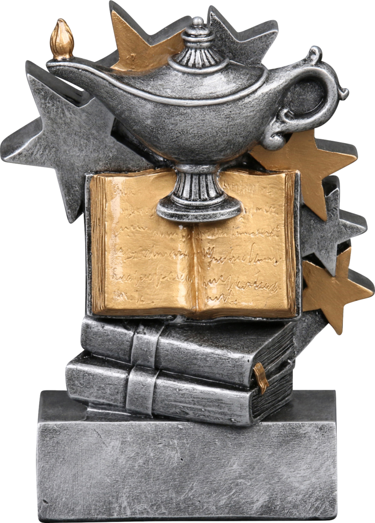 57263gs Star Blast Resin Knowledge Trophy - Resin (734x1024), Png Download