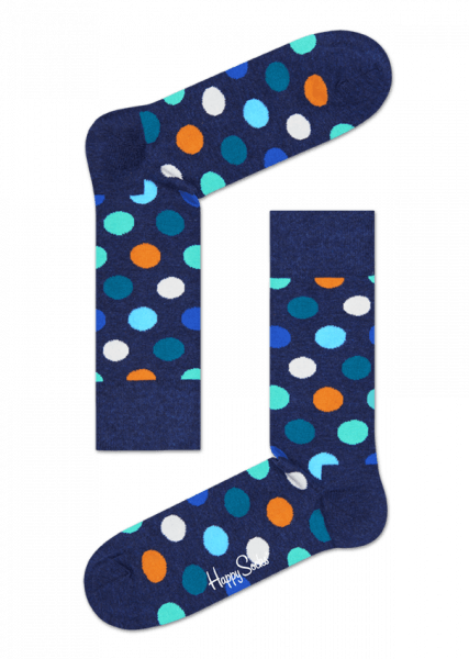 Big Dot Socks At Happy Socks - Happy Socks Big Dot Blue (427x600), Png Download