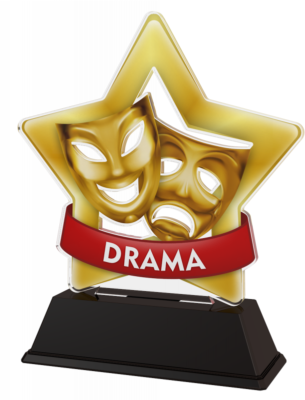 Mini Star Drama Trophy - Transparent Well Done Medal (800x800), Png Download