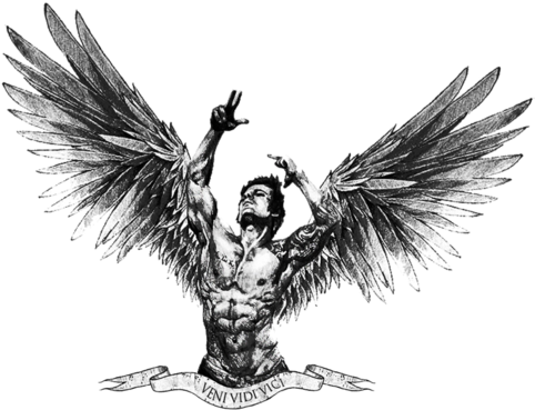 205 Kb Png - Zyzz Design (500x384), Png Download