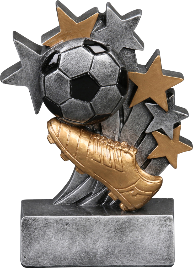 57215gs Star Blast Resin Soccer Trophy - Resin (736x1024), Png Download