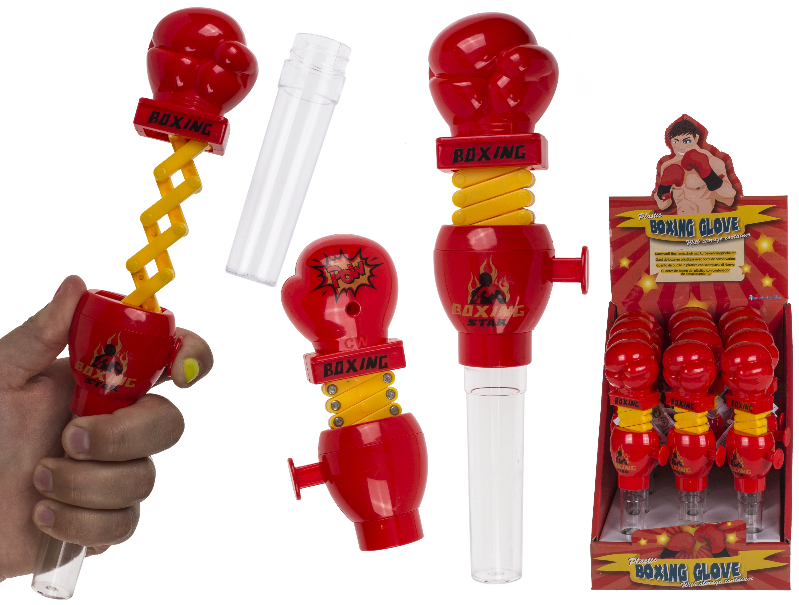 Guantes De Boxeo De Plástico Con Contenedor De Almacenamiento - Boxing (2835x2126), Png Download