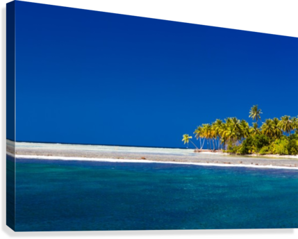 Tropical Beach Background Canvas Print - Sea (429x344), Png Download