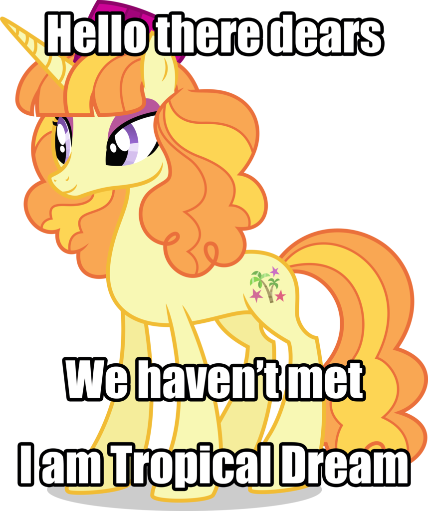 Absurd Res, Artist - My Little Pony Tropical Dream (858x1024), Png Download