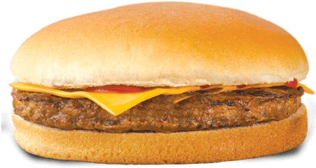 Value Cheese Burger - Feasters Burger (450x323), Png Download