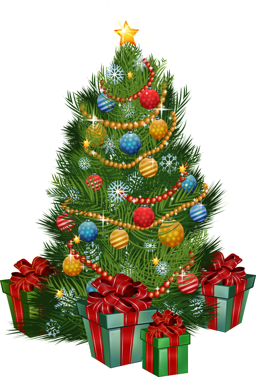 Cartoon Christmas Tree Png Element - Mensagem De Final De Ano Letivo (1024x1506), Png Download