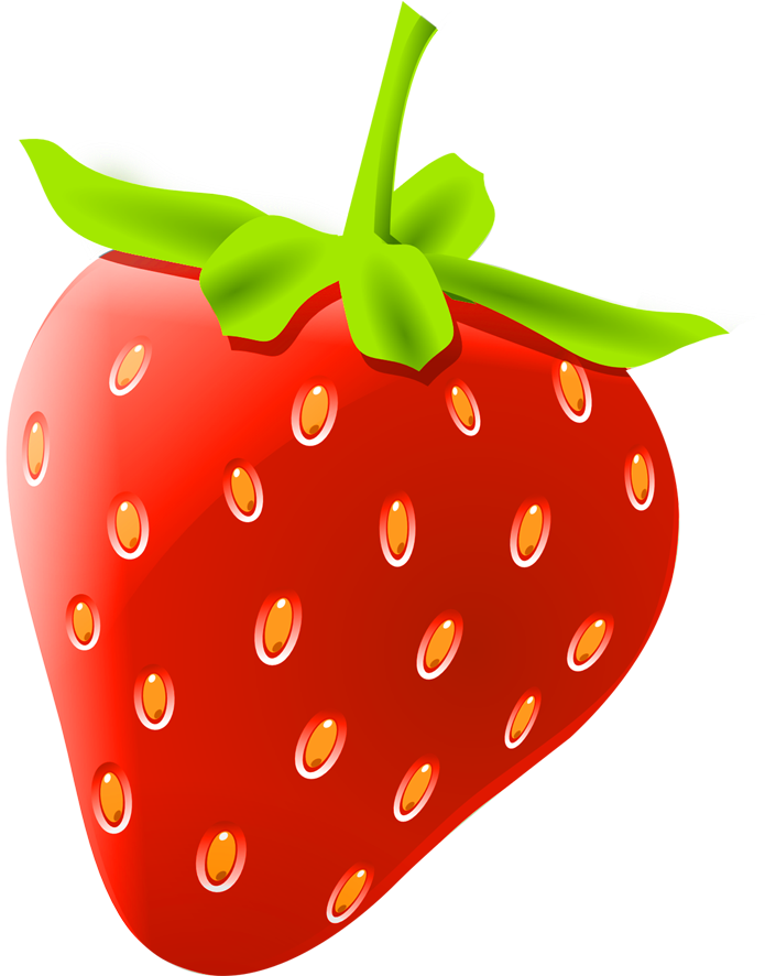 Png Strawberry Vector Clipart- Strawberry Png Image - Illustration (1518x1542), Png Download