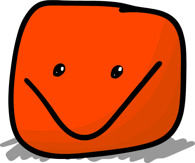 Red Orang - Smiley (678x568), Png Download
