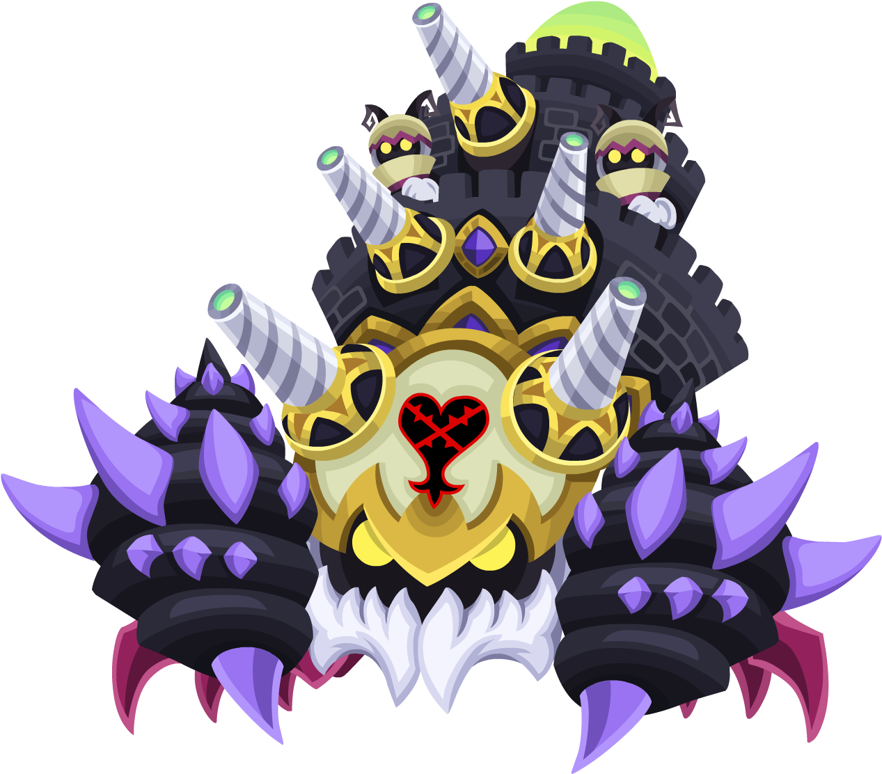Fortress Crab Ω Khx - Kingdom Hearts Crab Fortress (1270x1120), Png Download