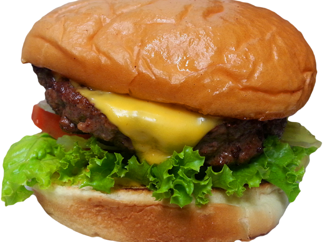 Cheese Burger - Cheeseburger (640x480), Png Download