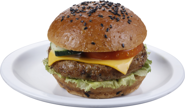 1/3 Lb Cheeseburger - Cheeseburger (600x350), Png Download