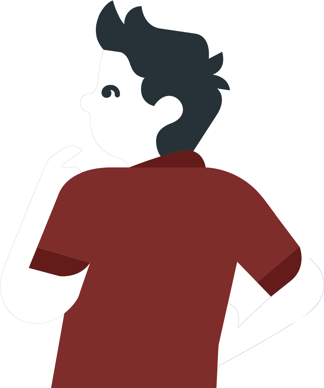 Vector Karakter Orang - Advertising (1382x1596), Png Download