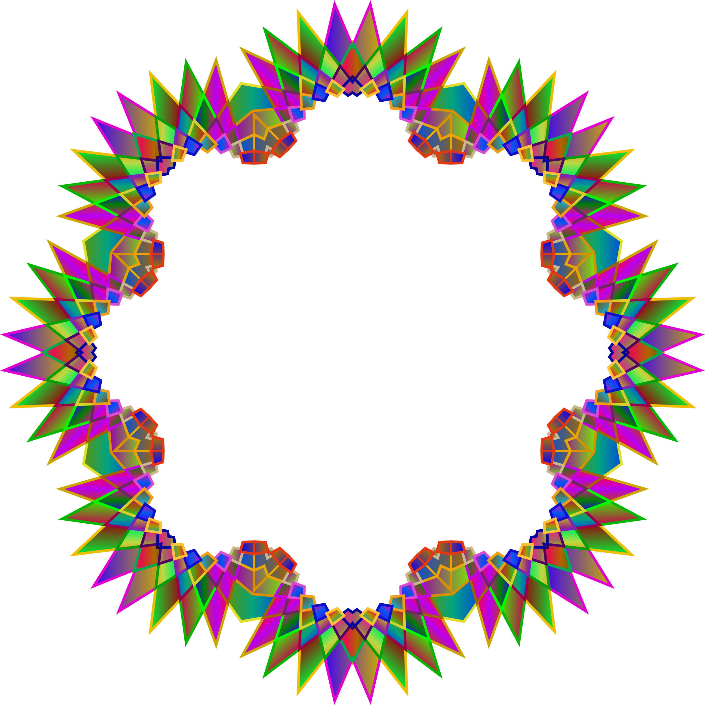 This Free Icons Png Design Of Prismatic Multipoint (2344x2344), Png Download