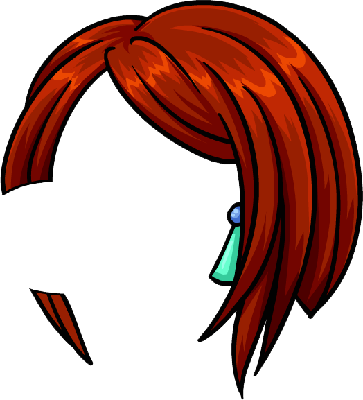 Cabello-despampanante - Cabelos Do Club Penguin (524x577), Png Download