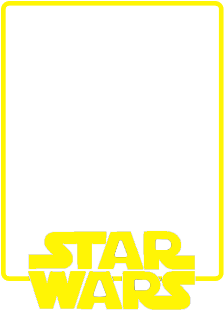 4x6 Star Wars Photo Overlay Logo On Top - Star Wars Circle Logo (638x730), Png Download