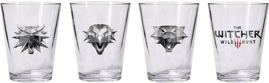 The Witcher 3 The Wild Hunt Shot Glass Set - Dark Horse Deluxe The Witcher 3: Wild Hunt: Shot Glass (536x536), Png Download
