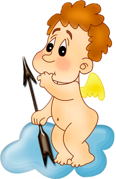 Cupid (410x630), Png Download