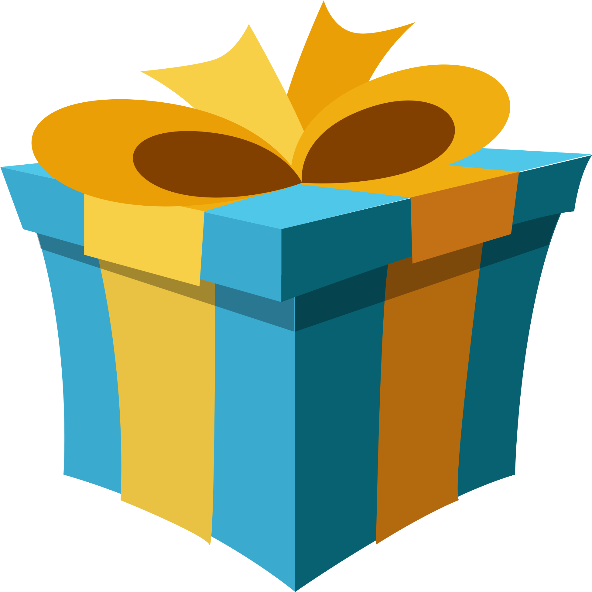 Open Present Box Png >> Iron On T Shirt Transfers - Gift Emoji (2000x2000), Png Download
