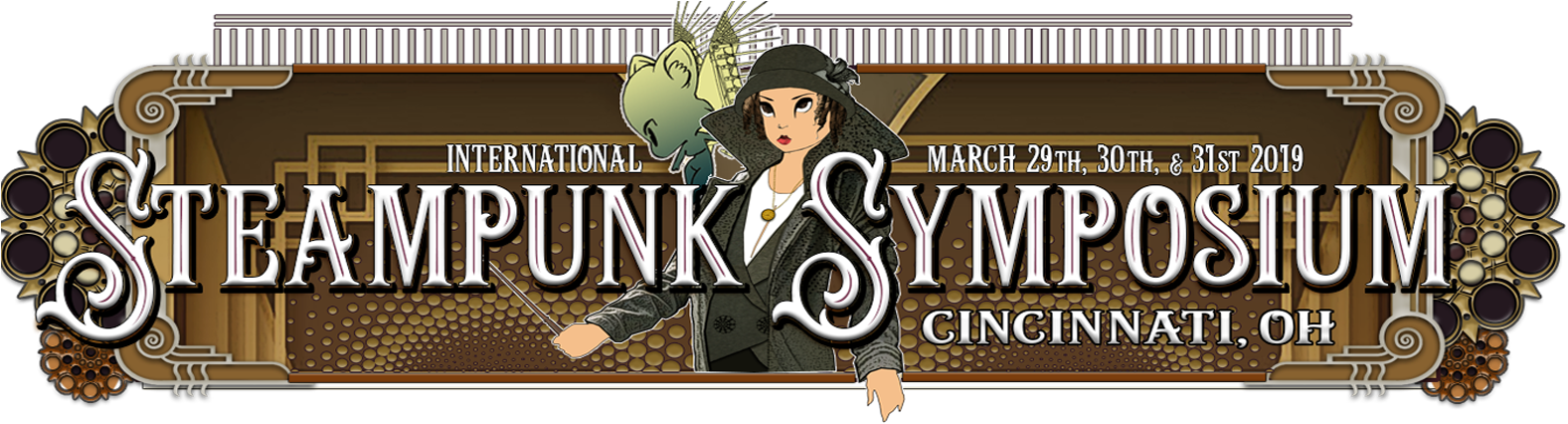 International Steampunk Symposium - International Steampunk Symposium 2019 (1640x425), Png Download