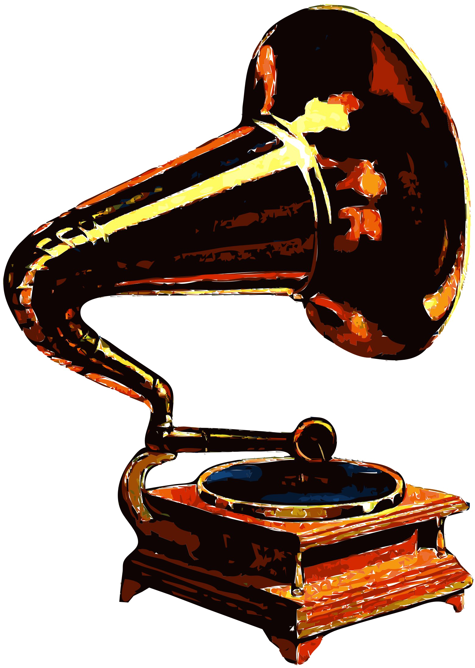 Gramophone Png Transparent - Gramophone Clip Art Png (1838x2400), Png Download