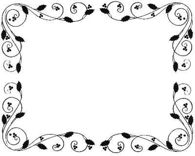 New Summer Background Boarder - Christmas Border Paper Black White (400x320), Png Download