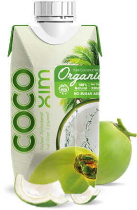 Original Coconut Water - Nước Dừa Cocoxim Organic (305x459), Png Download