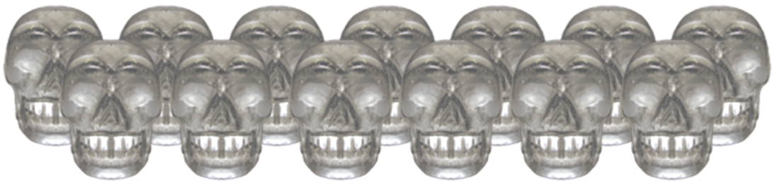 Small Quartz Crystal Skull - Dumbbell (1238x1238), Png Download