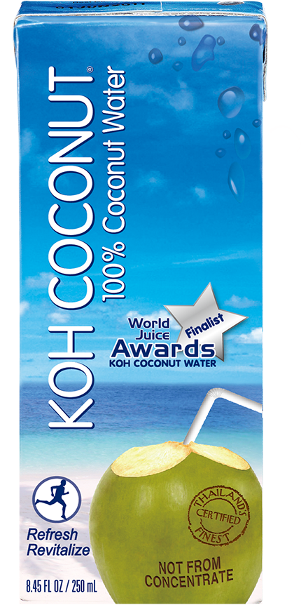 100% Coconut Water - Koh Coconut Water, 8.45 Ounce (pack Of 24) (474x957), Png Download