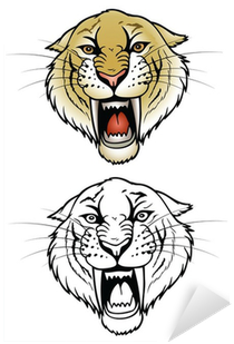 Saber Tooth Tiger Drawing (400x400), Png Download