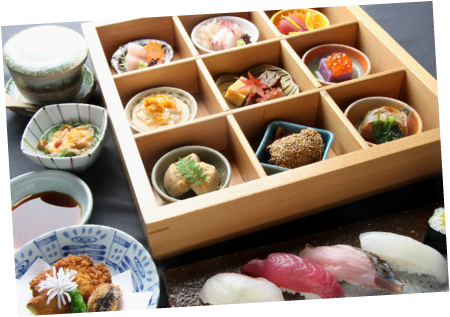 Lunch Menu - 4 Course Japanese Meal (468x327), Png Download
