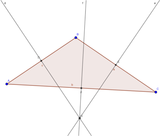 Se Traza El Triángulo, Luego Se Marca El Punto Medio - Triangle Center (611x466), Png Download