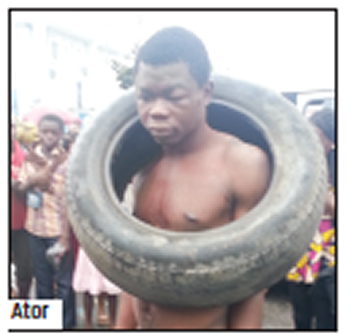 A Young Man Who Stole Garri Narrowly Escaped Lynching - Jungle Justice (665x332), Png Download