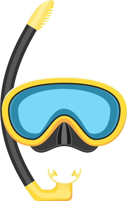 Snorkel Mask - Snorkel Vector (1000x1000), Png Download