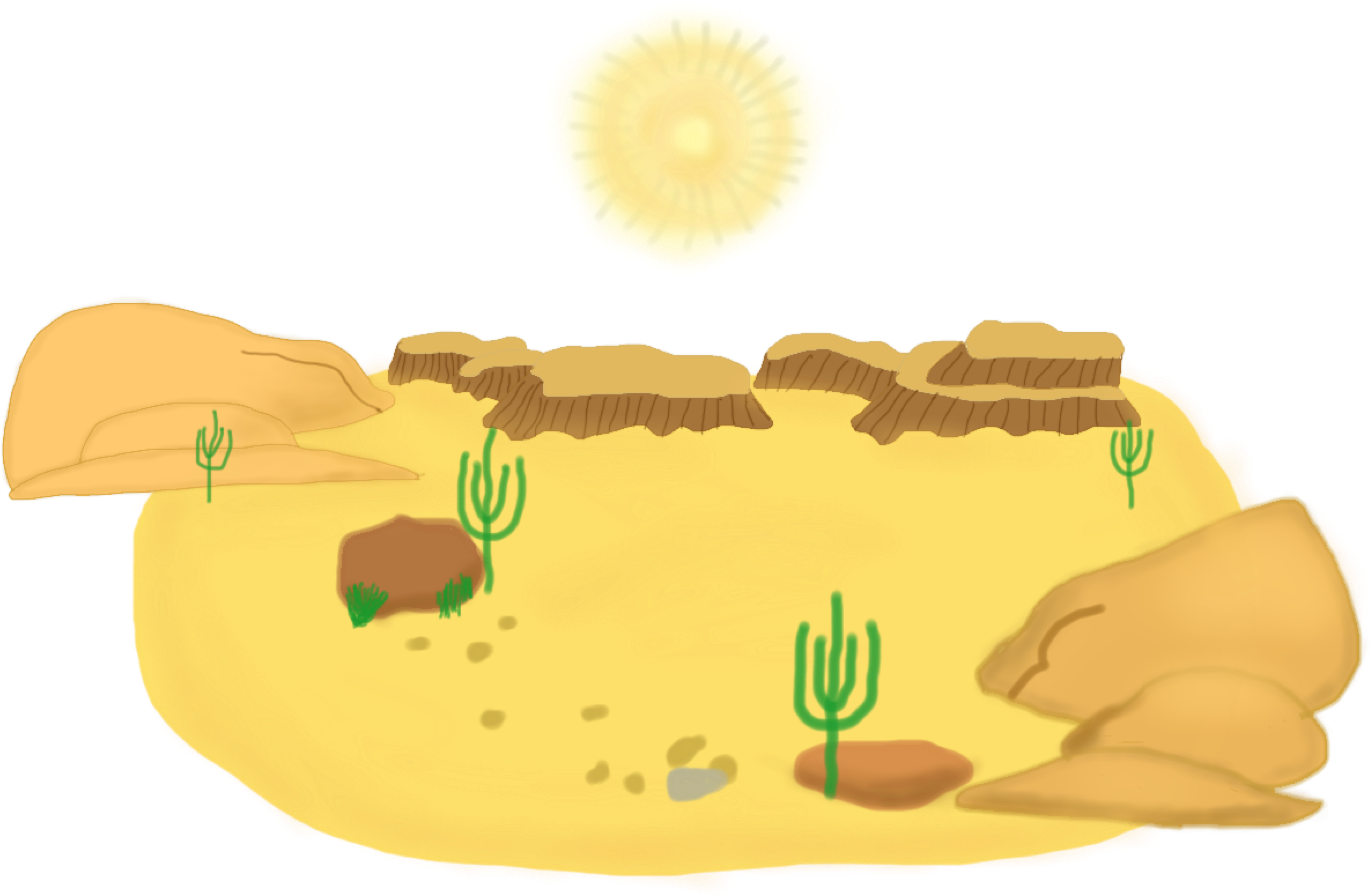 Desert Clipart Transparent - Desert Clipart Png (5204x5204), Png Download