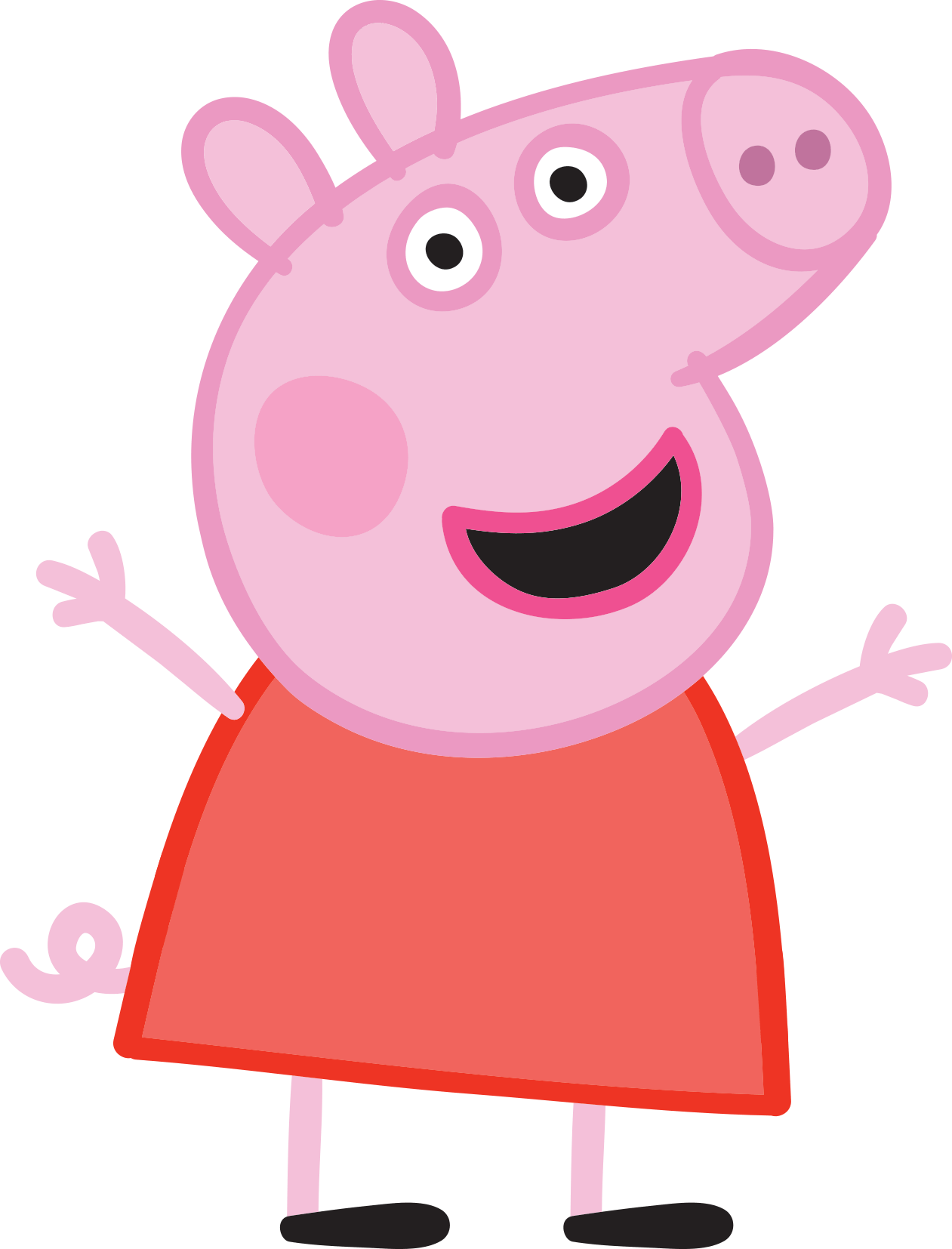 Peppa Pig Live Sweepstakes - Peppa Png (1261x1654), Png Download