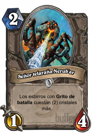 Señor Telaraña Nerub'ar - Hearthstone Mech C Thun (320x462), Png Download