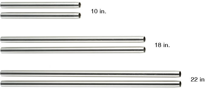 The 19 Mm Stainless Steel Rod Also Comes In 18 Inch - Steel Rod Png (679x295), Png Download