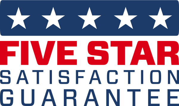 Five Star Satisfaction Guarantee - Money Back Guarantee (600x357), Png Download