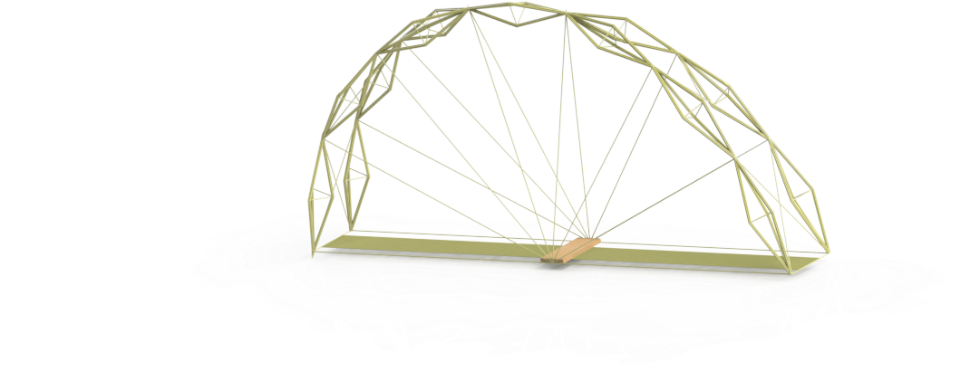 Point Load Spaghetti Bridge (1080x640), Png Download
